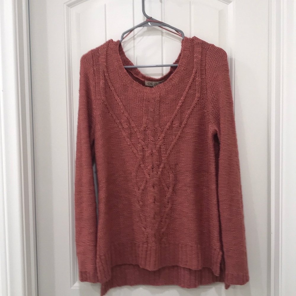 Pink rose sweater